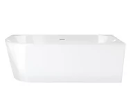 Wanny - Wanna narożna Corsan Intero prawa 160 cm z wykończeniem białym - miniaturka - grafika 1