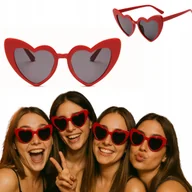 Dodatki do strojów karnawałowych - Okulary Serca Na Wesele, Ślub, Imprezę Hit Do Zdjęć - Na Wieczór Panieński - miniaturka - grafika 1