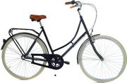 Rowery - Dallas Bike Holland City 28 cali Damski Czarno-kremowy - miniaturka - grafika 1