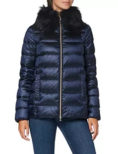Geox W Blenda Mid JKT (W0 damska kurtka puchowa, Iridescent Blue, 44 - Kurtki damskie - miniaturka - grafika 1