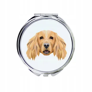 Cocker spaniel Lusterko składane Pies geometryczny - Lusterka do makijażu - miniaturka - grafika 1