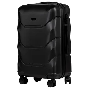 Walizka podróżna średnia Wings Peacock 2.0 24" BLACK - Walizki - miniaturka - grafika 1
