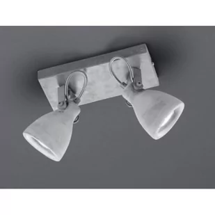 Trio Oświetlenie CONCRETE reflektor LED Siwy, 2-punktowe 802500278 - Lampy ścienne - miniaturka - grafika 1