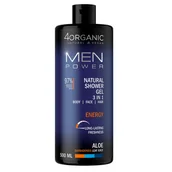 Żele pod prysznic dla mężczyzn - 4organic Men Power naturalny żel pod prysznic 3w1 Energy 500ml - miniaturka - grafika 1