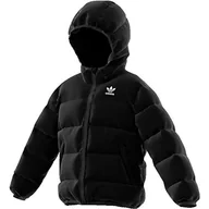 Kurtki i płaszcze dla dziewczynek - adidas Originals kurtka dziecięca czarny Black/White Reflective 116 - miniaturka - grafika 1