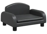 Wyposażenie pokoiku dziecięcego - Minimalistyczna czarna kanapa dla dziecka W2-A82 - miniaturka - grafika 1