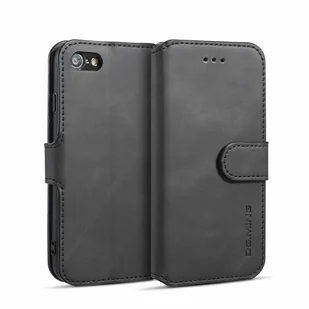 INF Etui na telefon iPhone 7/8 ze skórypoliuretan w kolorze czarnym - Etui i futerały do telefonów - miniaturka - grafika 1
