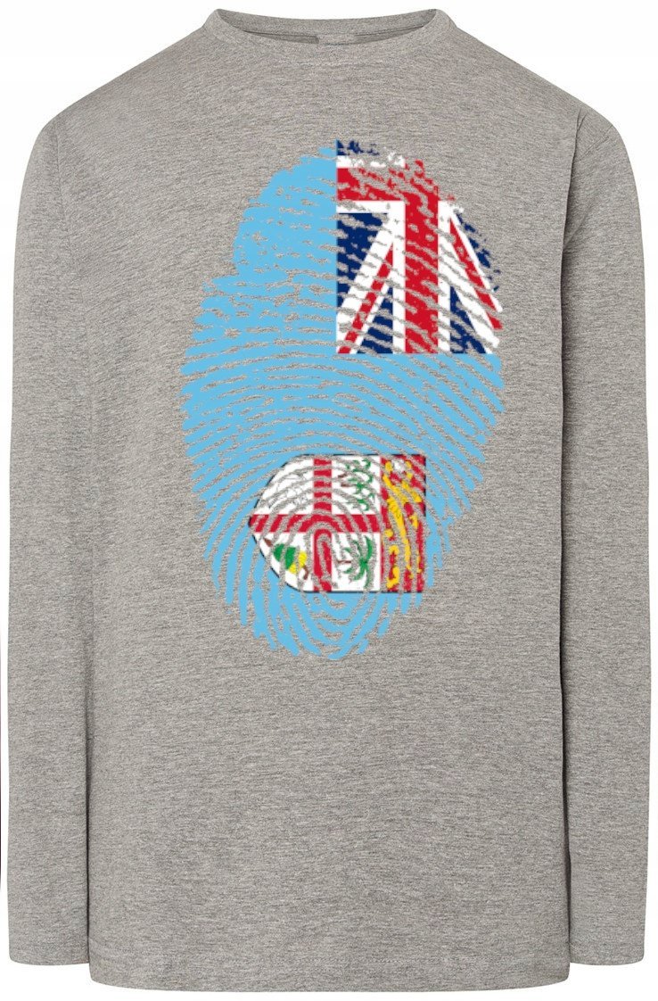 Fiji Flaga Odcisk Bluza Longsleeve Rozm.XXL
