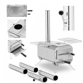 Inne urządzenia gastronomiczne - Uniprodo Piec namiotowy - srebrny - składany - 460 x 280 x 231 mm - stal nierdzewna UNI_TS_003 - miniaturka - grafika 1