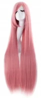Dodatki do strojów karnawałowych - Cosplay Peruka Włosy 100Cm Różowe Anime Manga W5 - miniaturka - grafika 1