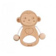Grzechotki dla dzieci - Grzechotka małpka drewniana - miniaturka - grafika 1