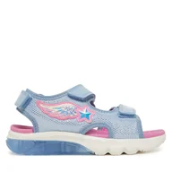 Buty dla dziewczynek - Sandały Geox J Ciberdron G J55MWA 0ASKN C4193 D Błękitny - miniaturka - grafika 1