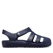 Buty dla dziewczynek - Sandały Crocs Classic Fisherman T 210626 Granatowy - miniaturka - grafika 1