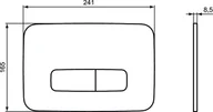 Przyciski spłukujące - Ideal Standard ProSys Oleas Przycisk WC biały R0124AC - miniaturka - grafika 1