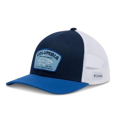 Columbia Młodzieżowa czapka zatrzaskowa, granatowy (Collegiate Navy/Mountain Blue) / biały, jeden rozmiar