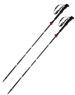 KIJE TREKKINGOWE EXPERT CARBON CZERWONY VOLVEN - Kije trekkingowe - miniaturka - grafika 1