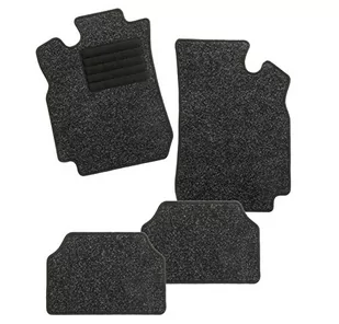 CarFashion 254794 BasicRips B02 wycieraczka samochodowa w kolorze czarnym nakrapiana, czarna ochrona przed wchodzeniem, czarne obszycie na wysoki połysk, zestaw dywaników samochodowych bez uchwytu - Akcesoria tuningowe - miniaturka - grafika 1
