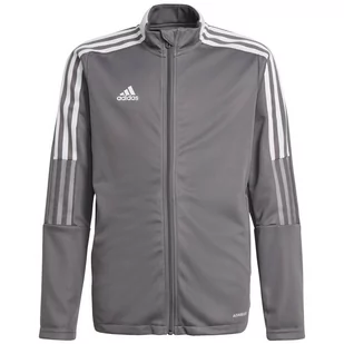 Adidas, Bluza dziecięca, Tiro 21 Track Jacket Junior GM7311, szary - Bluzy dla dziewczynek - miniaturka - grafika 1