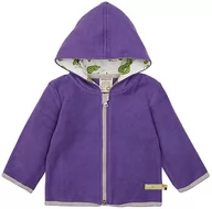 Kurtki i płaszcze dla dziewczynek - loud + proud Dziewczynka, kurtka polarowa, certyfikat GOTS, fioletowa, 62/68, fioletowy, 62/68 cm - miniaturka - grafika 1