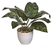 Dekoracje domu - Jumi Kaladium sztuczne w doniczce 25 cm - miniaturka - grafika 1