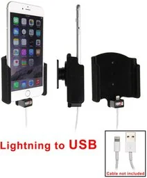 Uchwyt do Apple iPhone 8 Plus z możliwością wpięcia kabla lightning USB - Uchwyty samochodowe do telefonów - miniaturka - grafika 1