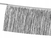 Dekoracje sali - Girlanda Srebrne Paski Frędzle Baner Na Sylwestra - miniaturka - grafika 1