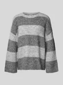Swetry damskie - Sweter z dzianiny o kroju oversized z prążkowanymi wykończeniami model ‘SUTTON’ - miniaturka - grafika 1