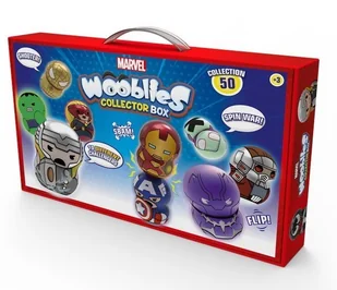 Wooblies Marvel Skrzynka kolekcjonerska + 4 fig Nowa - Dom i ogród - miniaturka - grafika 1