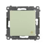 Wyłączniki światła i elektryczne - Simon Włącznik krzyżowy 54 kremowy - miniaturka - grafika 1