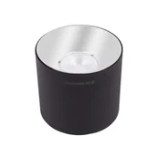 Lampy sufitowe - Blaupunkt Downlight LAMPA sufitowa ROLLER DLB10 Blaupunkt metalowa OPRAWA tuba LED 10W 4000K okrągła czarna DLB10 - miniaturka - grafika 1