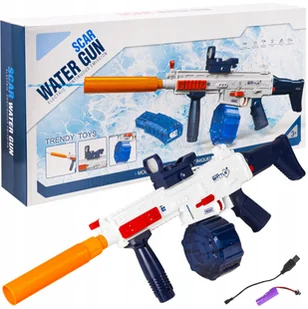 Pistolet Na Wodę Karabin Automatyczny Wodny Miotacz 2 Magazynki Dla Dzieci - Zabawki i gry sportowe - miniaturka - grafika 1