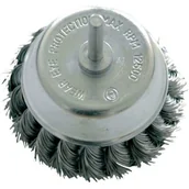 Materiały ścierne - Proline Szczotka doczołowa z drutu skręcanego z trzpieniem 75mm 32457 PX32457 - miniaturka - grafika 1