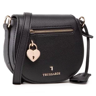 Trussardi Torebka Shoulder Sm Grana 75B01082 Black - Torebki damskie - miniaturka - grafika 1