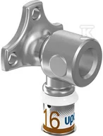 Łączniki, trójniki, kształtki - Uponor S-Press PLUS kolano naścienne 16-Rp1/2"FT - miniaturka - grafika 1