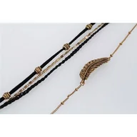 Naszyjniki - NASZYJNIK CHOKER BLACK GOLD N522 - miniaturka - grafika 1