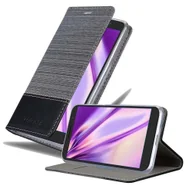 Etui i futerały do telefonów - Etui ochronne Cadorabo do Alcatel 3 2018 w kolorze szarym etui na telefon komórkowy pokrowiec na książkę - miniaturka - grafika 1