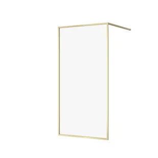 Kabina walk-in Cersanit Larga 100x200 złoty mat transparentne S164-073 - Kabiny prysznicowe - miniaturka - grafika 1