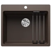 Zlewozmywaki - BLANCO 527687 Zlewozmywak ETAGON 6-F Silgranit kawowy InFino, szyny - miniaturka - grafika 1