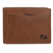 Portfele - Pepe Jeans Kurtka Portfel poziomy z portmonetką Brązowy 11,5x8x1 cm Skóra by Joumma Bags, Brązowy brązowy, Talla única, Poziomy portfel z portfelem - miniaturka - grafika 1