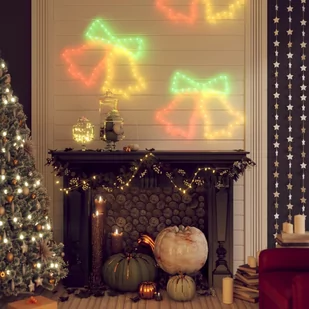 vidaXL Świąteczna dekoracja, dzwonki, 72 LED, 2 szt. 50x56 cm - Oświetlenie świąteczne - miniaturka - grafika 1