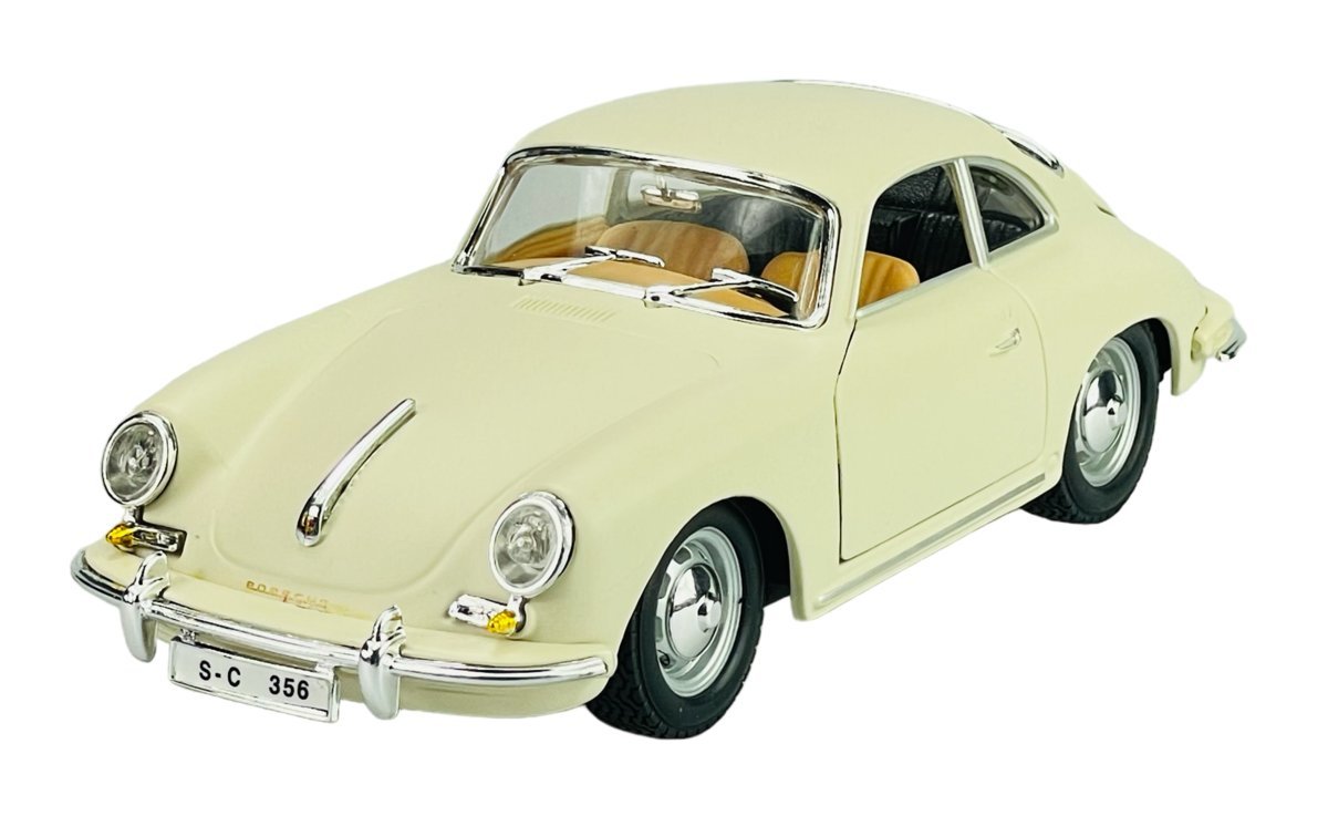 BBURAGO 1961 PORSCHE 356B COUPE BEŻOWY 1:24 22079