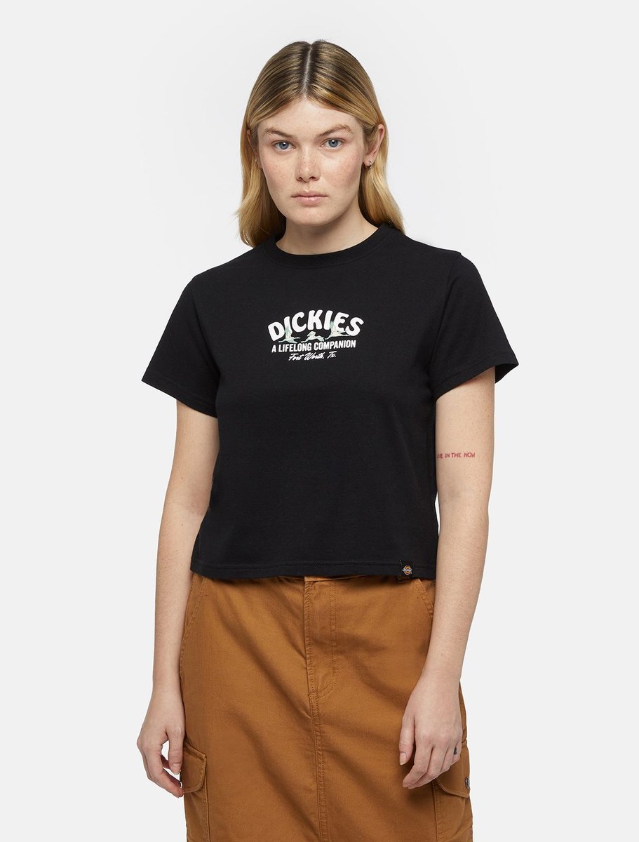 t-shirt donna dickies companion w tee - dk0a863k blk1 black