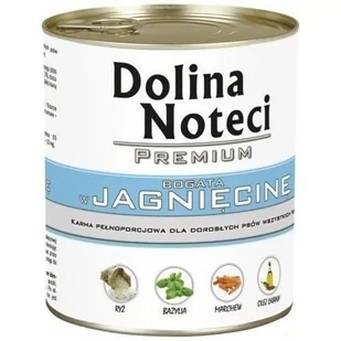 DOLINA NOTECI - PREMIUM Zestaw Jagnięcina 6x 800g - Mokra karma dla psów - miniaturka - grafika 1