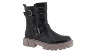 Botki damskie - TOM TAILOR Damskie botki 6390810002, Black Dktaupe, 39 EU - miniaturka - grafika 1