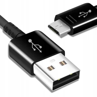 KABEL PRZEWÓD Micro USB MICROUSB A do ŁADOWARKI SAMSUNG 1m CZARNY - Kable USB - miniaturka - grafika 1