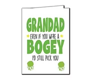 Kartki okolicznościowe i zaproszenia - Cheeky Chops Kartka urodzinowa dla dziadka Dzień Ojca dowcipna komedia humor dziadek bog F48 f48 - miniaturka - grafika 1