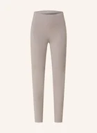 Legginsy - Under Armour Legginsy Do Biegania Launch Elite beige - miniaturka - grafika 1