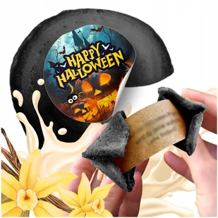 Ciasteczko z Wróżbą Magiczna zabawa na Halloween dla Gości Upominek 1 sztuk - Pieczywo chrupkie - miniaturka - grafika 1