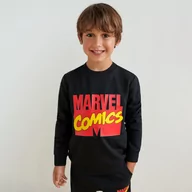 Swetry dla chłopców - Sinsay - Bluza Marvel - Czarny - miniaturka - grafika 1