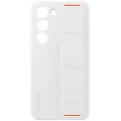 Etui i futerały do telefonów - Samsung Etui Silicone Grip Cover do Galaxy S23 EF-GS911TWEGWW Biały - miniaturka - grafika 1